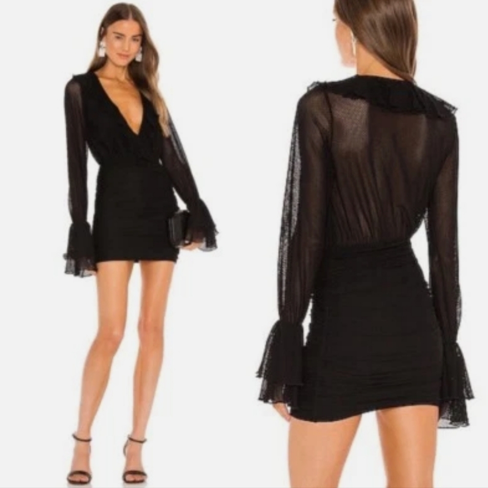 Michael Costello X Revolve Mini Dress Small Black